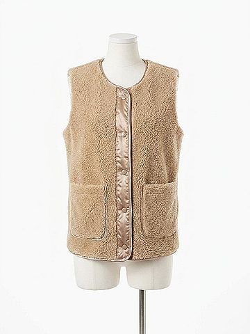 Tribal Women's Reversible Vest in Beige (view 1)