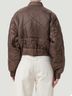 AGOLDE Solid Brown Iona Quilted Jacket in Cocoa Size M - photo 4