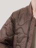 AGOLDE Solid Brown Iona Quilted Jacket in Cocoa Size M - photo 6