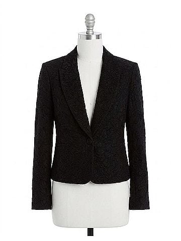 Drew Milo Japanese Lace Blazer in Black (view 1)