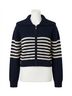 Z Supply Stripes Blue Kovac Sweater Jacket in Eclipse Size L - photo 1