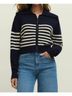 Z Supply Stripes Blue Kovac Sweater Jacket in Eclipse Size L - photo 2