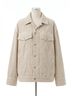 AGOLDE Solid Brown Reworked Wayne Jacket in Rice Grass Size L - photo 1