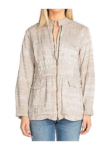 Johnny Was Bordi Satin Jacket in Antique (view 2)