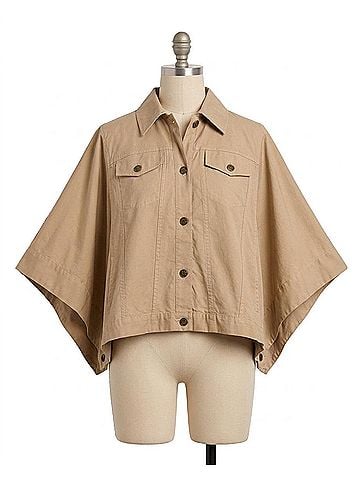 Ramy Brook Beatrice Wide Sleeves Jacket in Sandtone (view 1)