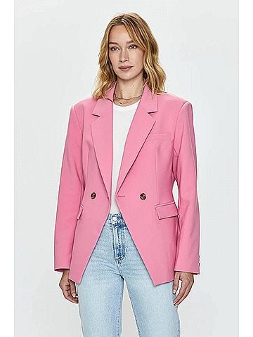Pistola Remy Double Breasted Blazer in Pink Cosmos (view 2)