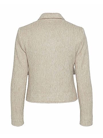 Drew Myles Tonal Herringbone Jacket in Oat (view 2)