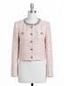 Self-Portrait Pink Sequin Boucle Jacket in Pink Size 2 - photo 1