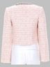 Self-Portrait Pink Sequin Boucle Jacket in Pink Size 6 - photo 5