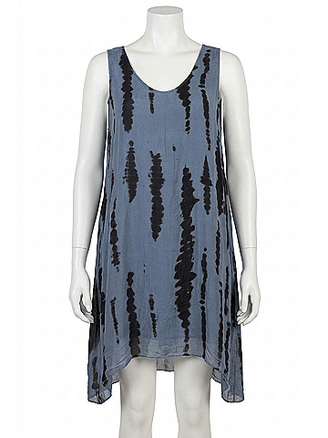 GiGi Moda Chiara Tie Dye Dress in Blue (view 1)