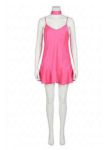 Show Me Your Mumu Uptown Tie Dress in Vivid Pink (view 1)