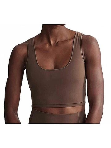 Varley Shape Dayton Bra in Carob (view 2)