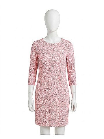 Southern Tide Liera That Floral Feeling Print Performance Dress in Conch Shell (view 1)