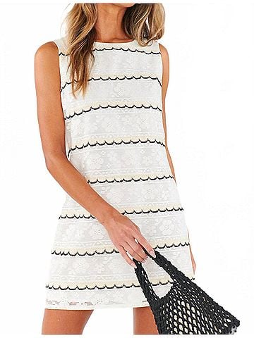 Show Me Your Mumu Cynthia Mini Dress in French Vanilla Lace (view 2)