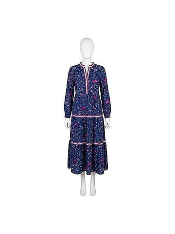Sincerely Ours Roxanne Long Sleeve Dress in Floral Symphony (view 1)
