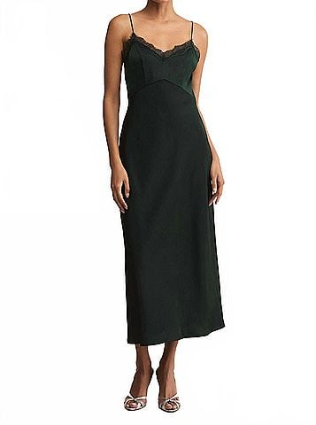 Z Supply After Hours Midi Dress in Garland Green (view 2)