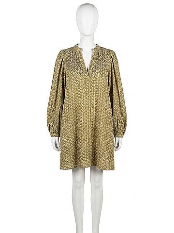 Sincerely Ours Amelia Jacquard Mini Dress in Green (view 1)
