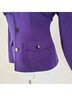 Ralph Lauren Black Label Solid Purple Black Jacket Size 4 - photo 5