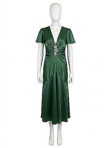 Cinq à Sept Women's Kordyn Dress in Forest Fog (view 1)