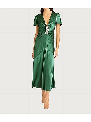 Cinq à Sept Women's Kordyn Dress in Forest Fog (view 2)