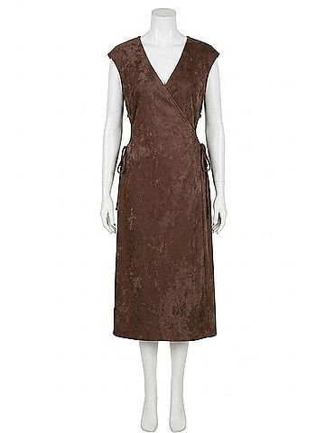 Sadie & Sage New Chapter Cutout Dress in Chocolate (view 1)