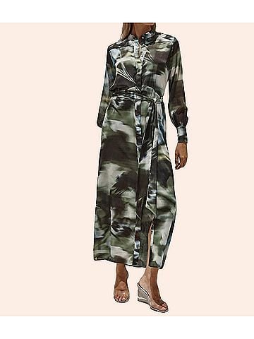 MISA Los Angeles Juliana Dress in Blurred Casablanca Lily Floral (view 2)