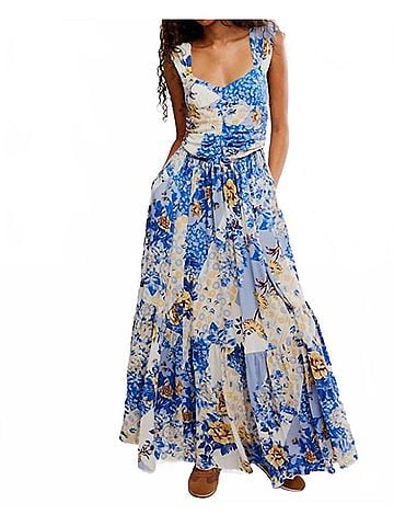 Free People Sasha Maxi Dress in Ivory (view 2)