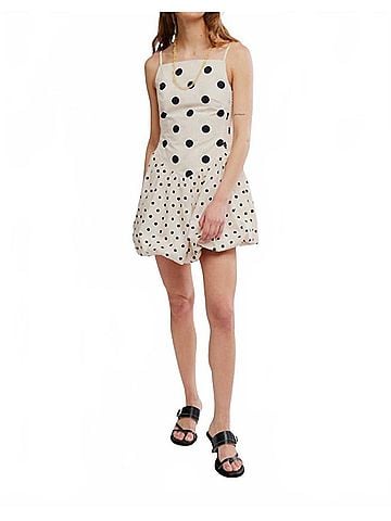 Free People Women's Misty Mini Dress in Tea Combo (view 2)