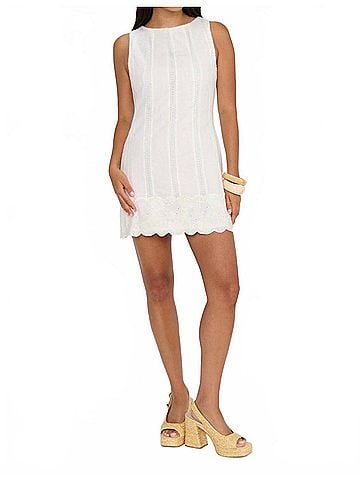 Show Me Your Mumu Ciao Mini Dress in White (view 2)