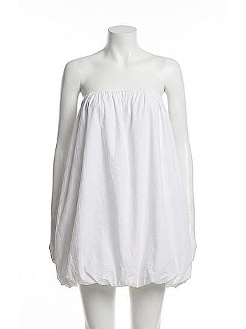 Show Me Your Mumu Beverly Bubble Dress in White Poplin (view 1)