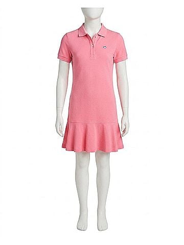 Southern Tide Women's Skipjack Dropwaist Polo Dress in Sea Pink (view 1)