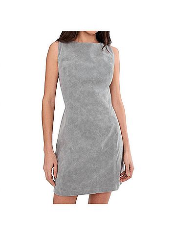 Free People Atlas Suede Mini Dress in Wild Dove (view 2)