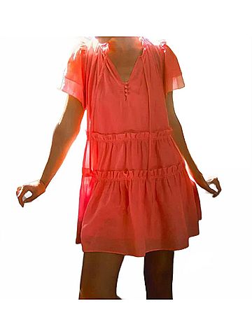 Hunter Bell Merritt Dress in Peony (view 2)