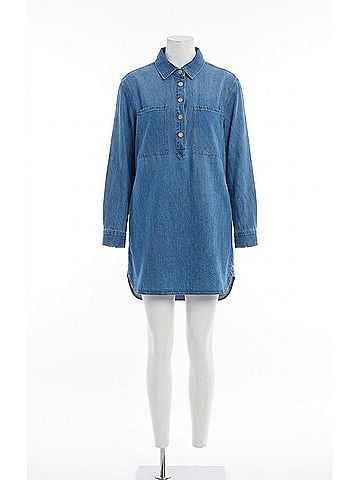 Z Supply Lucie Denim Shirt Dress in Dreamstate (view 1)