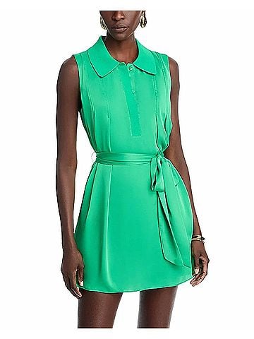 Ramy Brook Lina Mini Dress in Bright Palm (view 2)