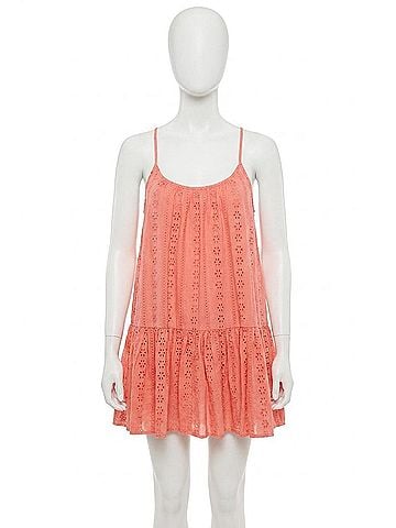 O'Neill Kylee Eyelet Mini Dress in Porcelain Rose (view 1)