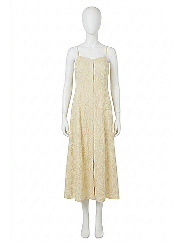 Z Supply Angel Eyes Textured Midi Dress in Champagne (view 1)