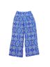Parker 100% Silk Paisley Blue Multi Color Casual Pants Size L - photo 1