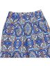 Parker 100% Silk Paisley Blue Multi Color Casual Pants Size L - photo 2