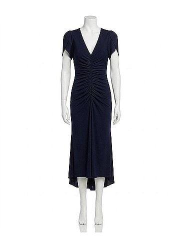 Cinq à Sept Aviva Midi Dress in Navy (view 1)
