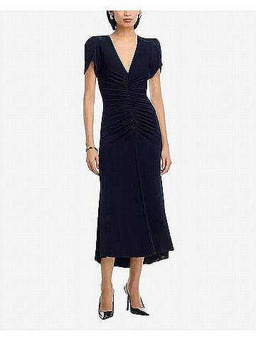 Cinq à Sept Aviva Midi Dress in Navy (view 2)