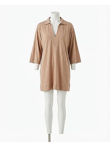 Z Supply Mallory Slub Cover Up in Iced Coffee (view 1)