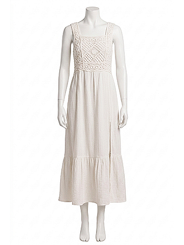 Dear John Chasity Novelty Dress in White (view 1)