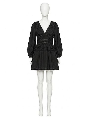 Sea New York Nomi Solid Tunic Dress in Black (view 1)