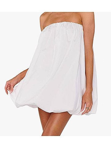 Show Me Your Mumu White Bubble Dress in White (view 2)