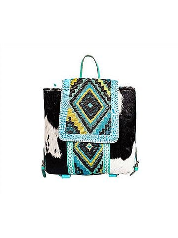 Myra Bag Women's Tonga Ridge Backpack in Turquoise (view 1)