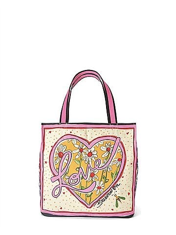 Brighton Love Bug Tote Bag in Beige,Pink (view 1)