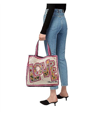 Brighton Love Bug Tote Bag in Beige,Pink (view 2)