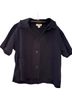 Talbots Black Button-Down Shirt Size 10 - photo 1