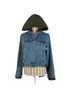 Veronica Beard 90% Cotton 10% Viscose 100% Nylon Solid Blue Denim Jacket Size S - photo 1